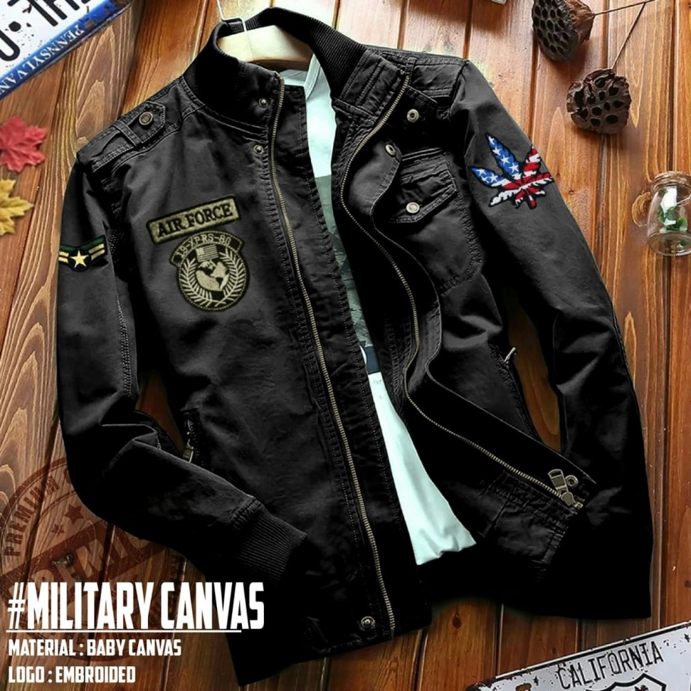 Baju Pria Jkt Military Jc Hitam