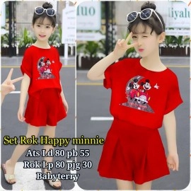 Baju Anak Kd St Rok Minnie 046 Ga Red