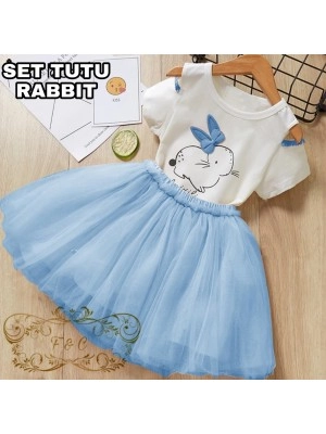 Baju Anak Kd St Tutu Rabbit Ff Biru