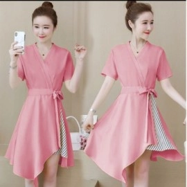 Baju Wanita Drs Eliva Stripe Hn Dusty