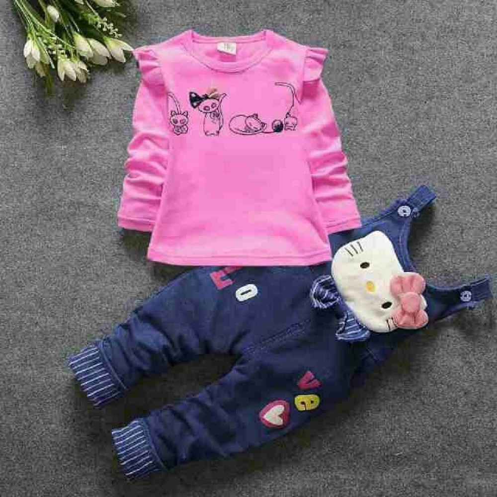 Baju Anak Kd Js Hello Vb Pink