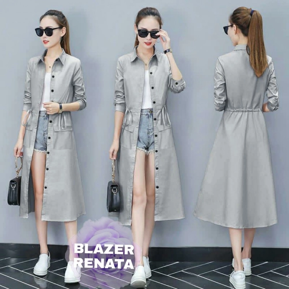 Baju Wanita Blazer Renata Rd Abu