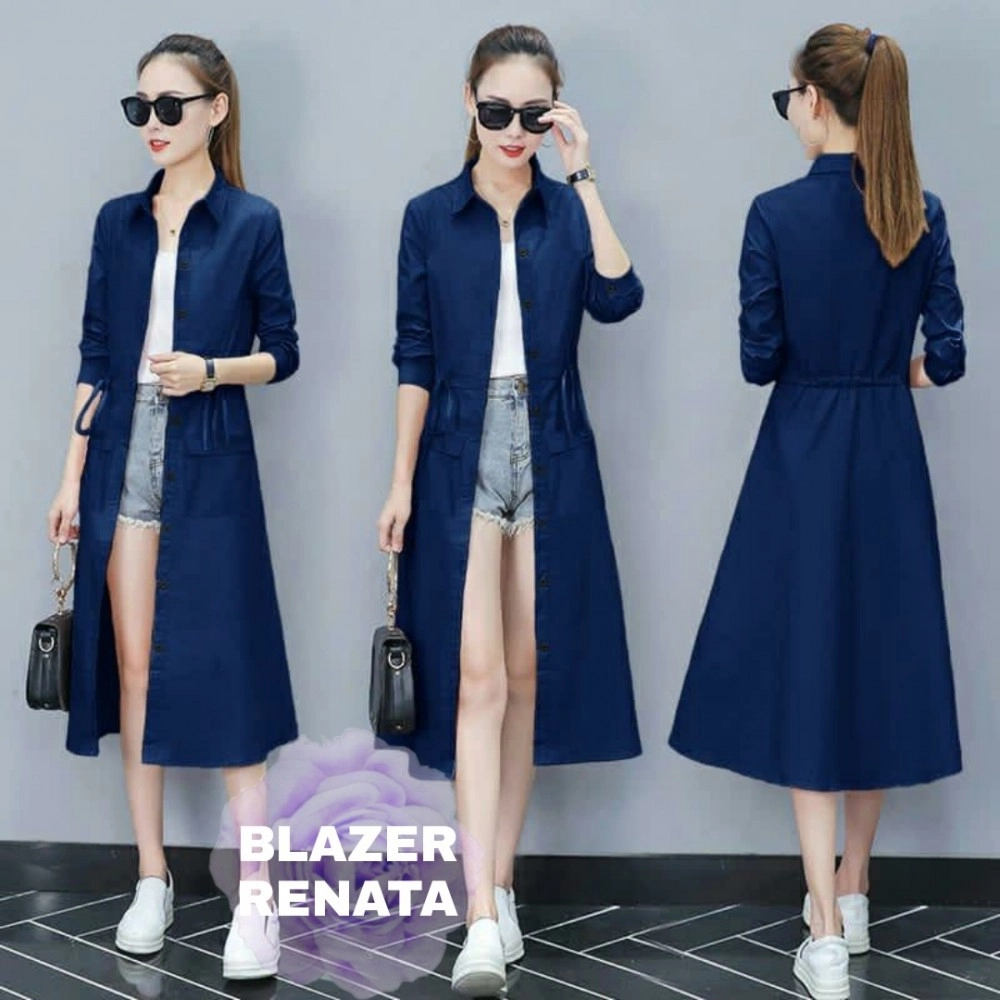 Baju Wanita Blazer Renata Rd Navy