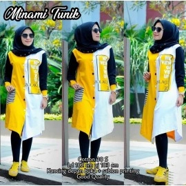 Baju Korea Tunik Minami Mustard Us