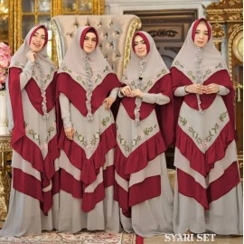 Baju Korea Hj Syari Syakieb Ra Maroon