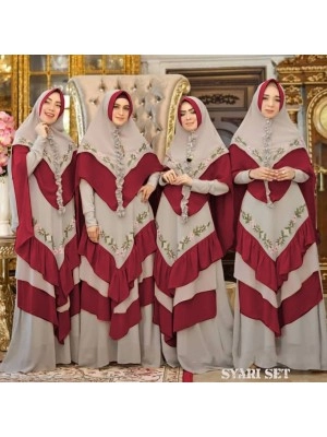 Baju Korea Hj Syari Syakieb Ra Maroon