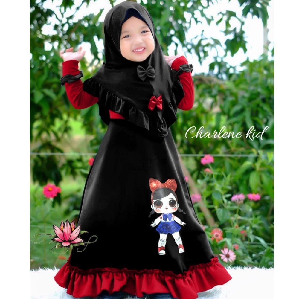 Baju Anak Kd Hj Syari Charlene Ga Vol 2 Black Baju Anak Kd Hj Syari Charlene Ga Vol 2 Black