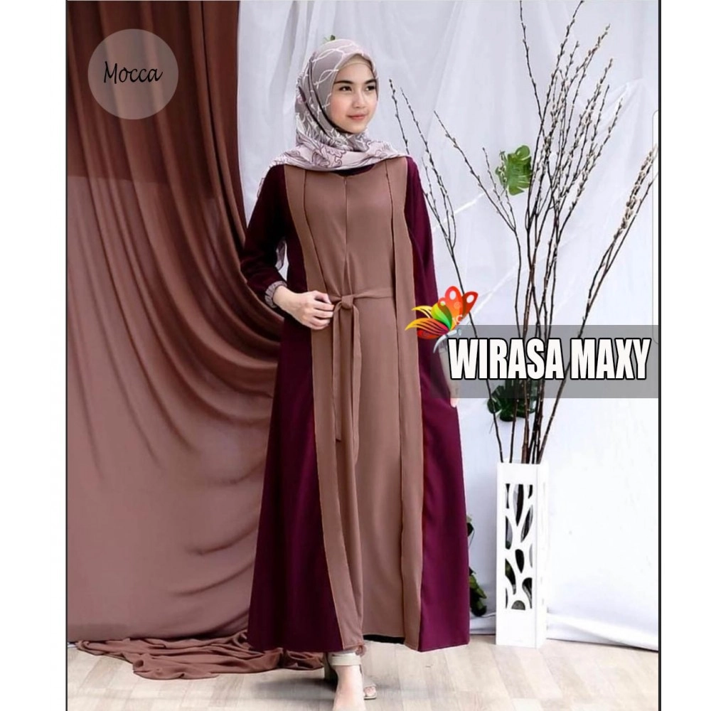 Baju Korea Hj Maxi Wirasa Jc Mocca