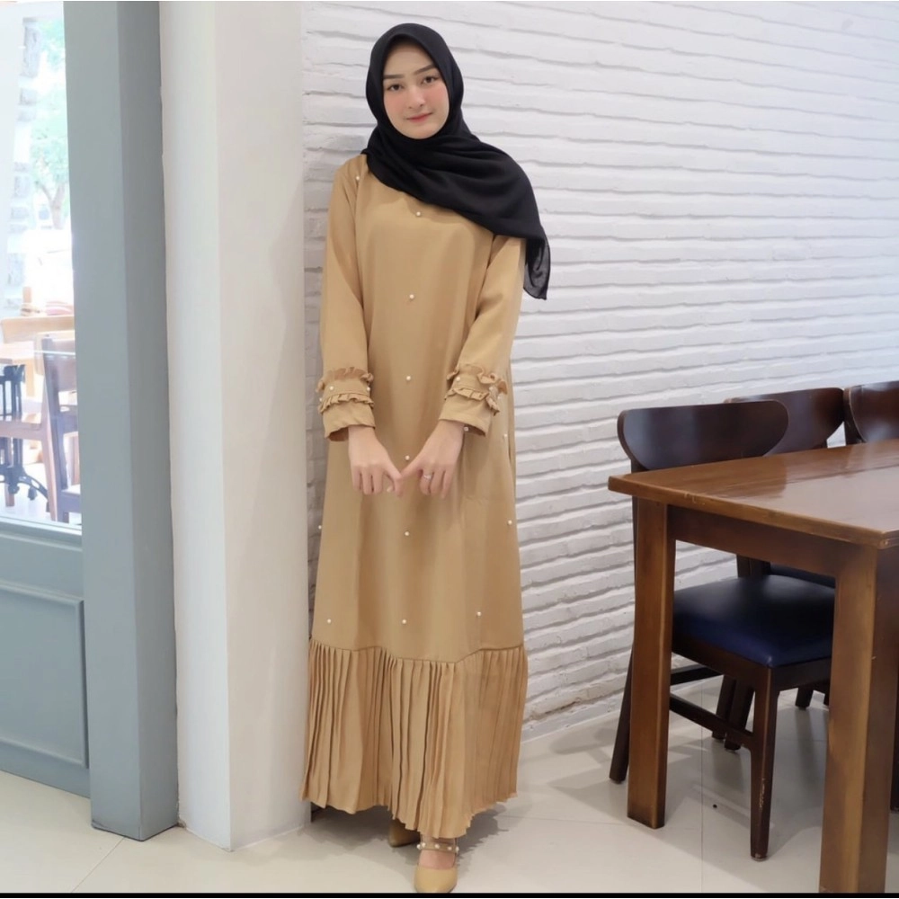 Baju Korea Maxi Sarita On Brown