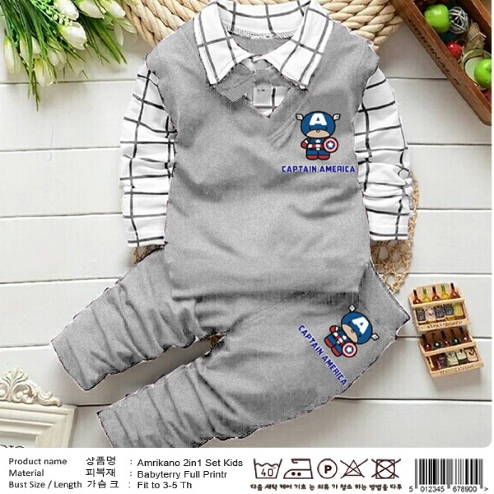 Baju Anak Kd St Amerikano Abu Glch Baju Anak Kd St Amerikano Abu Glch