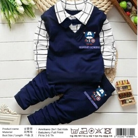 Baju Anak Kd St Amerikano Navy Glch