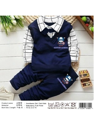 Baju Anak Kd St Amerikano Navy Glch