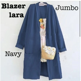 Baju Korea Blazer Lararo Navy