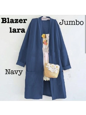 Baju Korea Blazer Lararo Navy