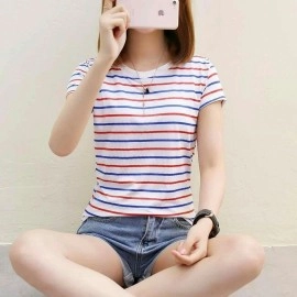 Baju Korea Top Blouse Sm Rainbow