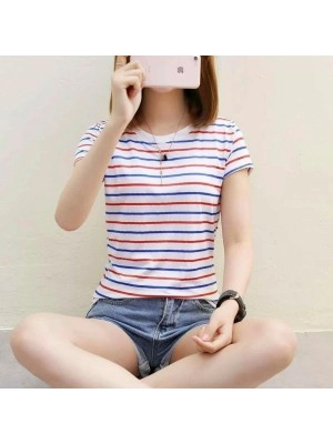 Baju Korea Top Blouse Sm Rainbow