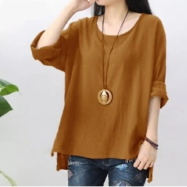 Baju Korea Blouse Irene Sm Coklat