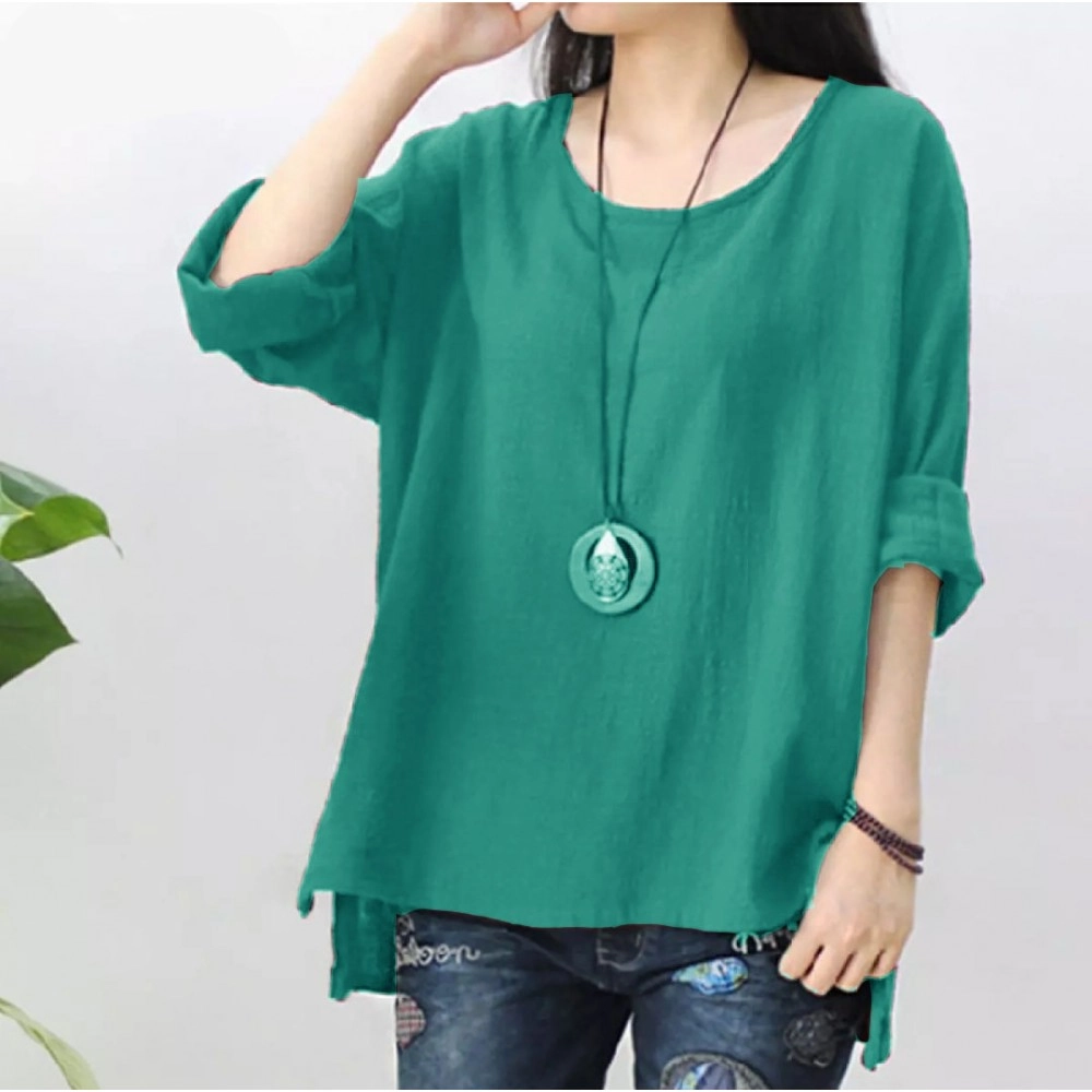 Baju Korea Blouse Irene Sm Toska