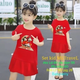 Baju Anak Kd St Mii Travel 046 Ga Merah