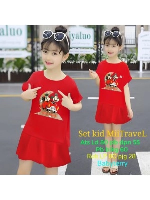Baju Anak Kd St Mii Travel 046 Ga Merah