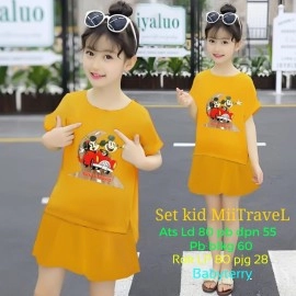 Baju Anak Kd St Mii Travel 046 Ga Mustard