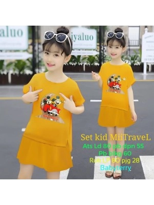 Baju Anak Kd St Mii Travel 046 Ga Mustard