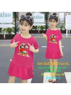 Baju Anak Kd St Mii Travel 046 Ga Pink