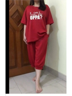 Baju Korea Jumbo St Call Ra Maroon