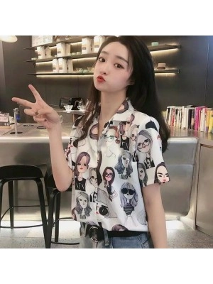 Baju Korea Kmj Lily Go White