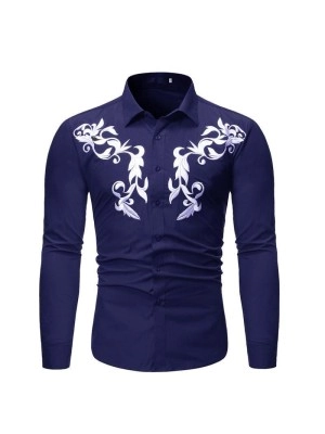 Baju Pria Kmj Man Oxford Nw Navy