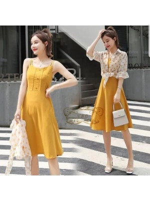 Baju Korea St Lalia Rompi Ff Mustard