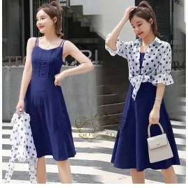 Baju Korea St Lalia Rompi Ff Navy