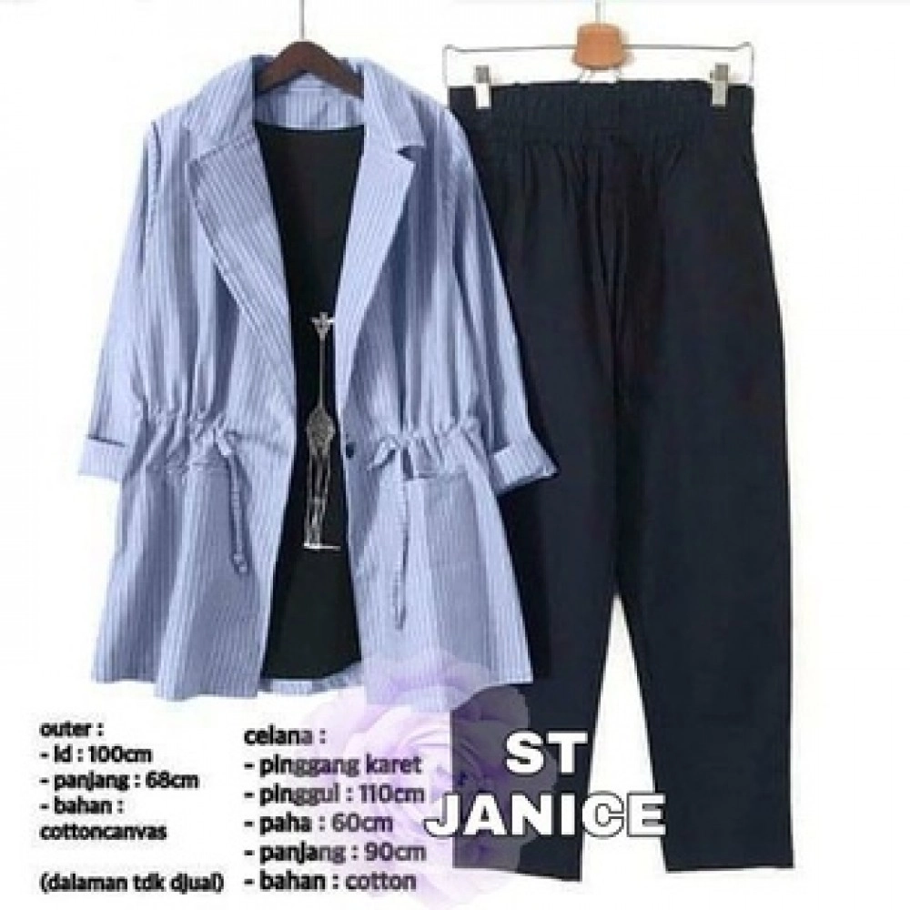 Baju Wanita St Janice Stripe Rd Biru Baju Wanita St Janice Stripe Rd Biru