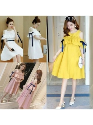 Baju Wanita Drs Shoulder Ribbon