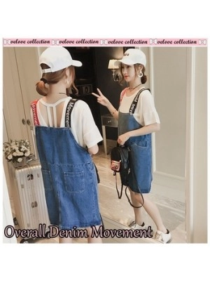 Baju Wanita Overall Denim Movement Vl