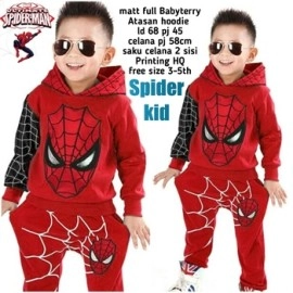 Baju Anak Kd St Spiderkid Reborn Ga Merah