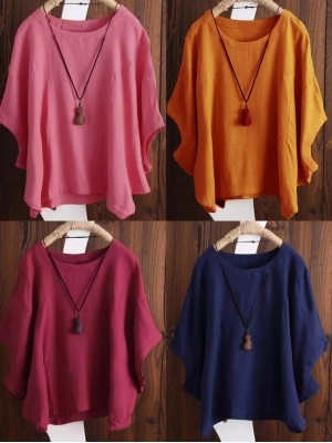 Baju Korea Jumbo Top Atasan Batwing Sm