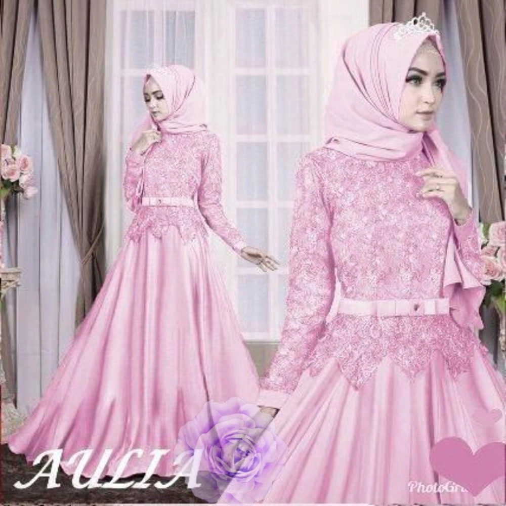 Baju Korea Hj Maxi Liaza Rd Pinkmuda