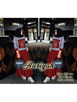 Baju Korea St Huriyah Us Maroon