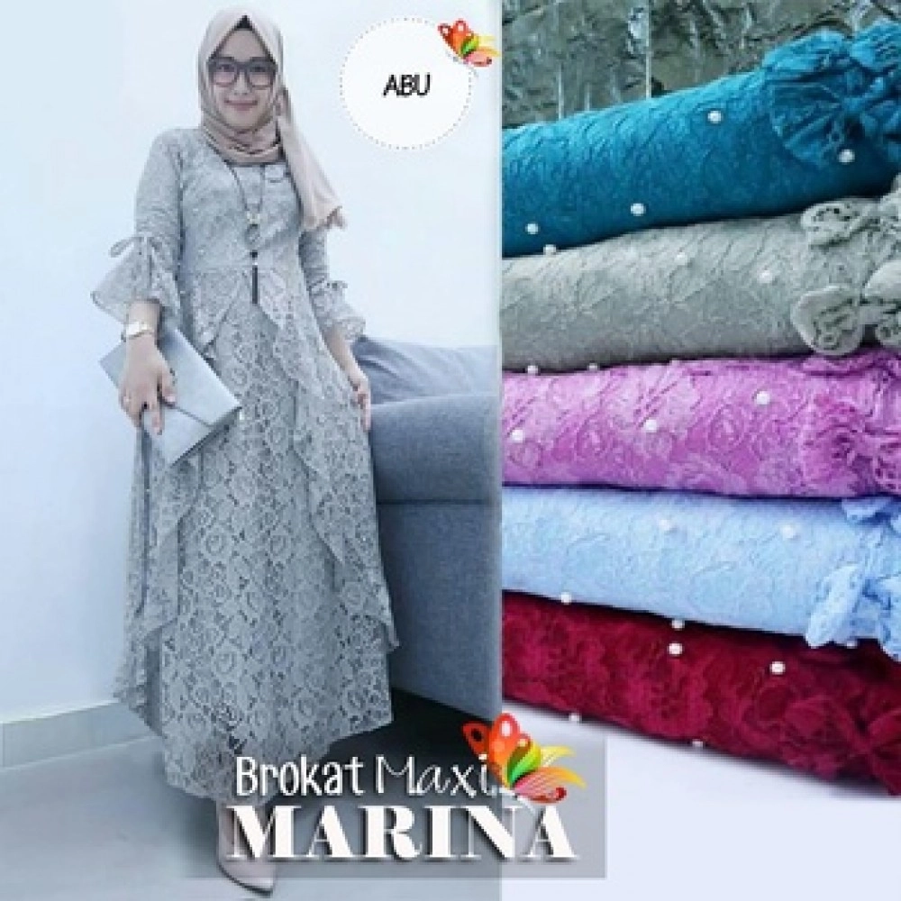 Baju Wanita Hj Maxi Marina Jc Abu