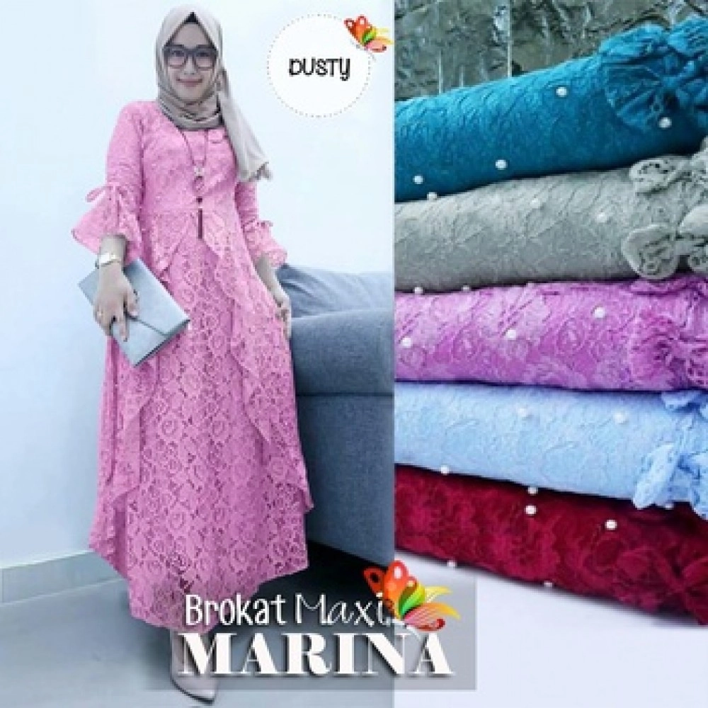 Baju Wanita Hj Maxi Marina Jc Dusty Baju Wanita Hj Maxi Marina Jc Dusty