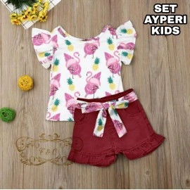 Baju Anak Kd St Ayperi Ff Marroon