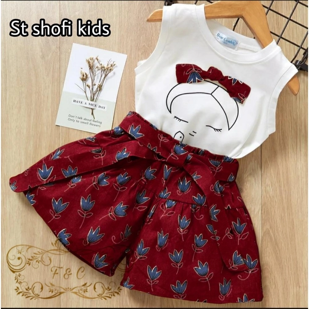 Baju Anak Kd St Shofi Ff Maroon