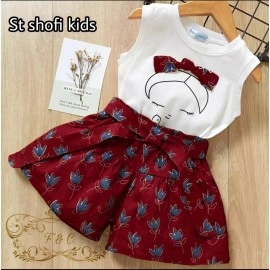 Baju Anak Kd St Shofi Ff Maroon