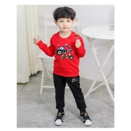 Baju Anak Kd St Tractor Cs Merah