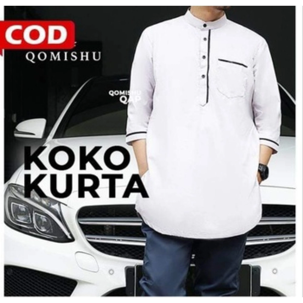 Baju Pria Koko Kurta Ts Man Putih