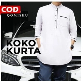 Baju Pria Koko Kurta Ts Man Putih