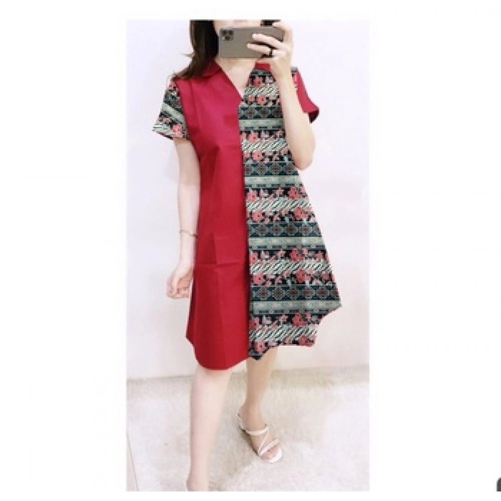 Baju Wanita Drs Asyifa Flowny Hn Maron