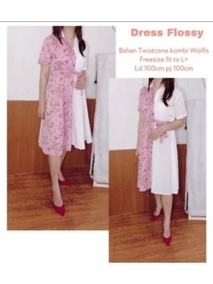 Baju Wanita Drs Flossy Ms Pink