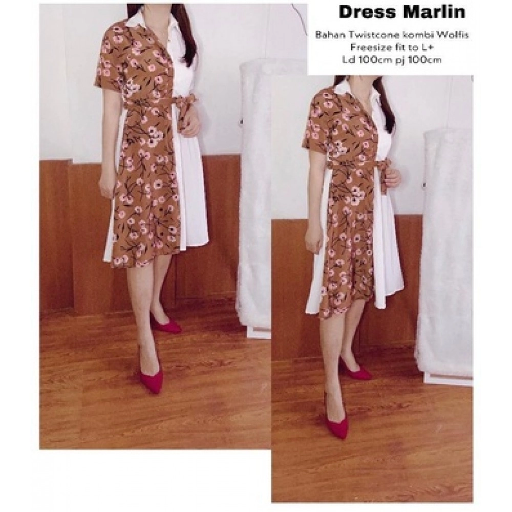 Baju Wanita Drs Marlin Ms Coklat